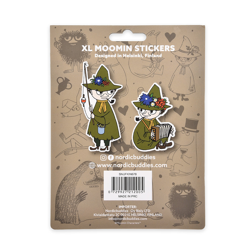 Snufkin Fishing Stickers 2-set XL - The Official Moomin Shop