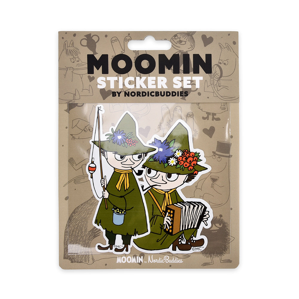 Snufkin Fishing Stickers 2-set XL - The Official Moomin Shop