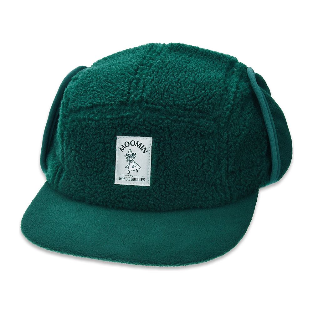 Snufkin Fleece Earflap Cap Green - Nordicbuddies - The Official Moomin Shop