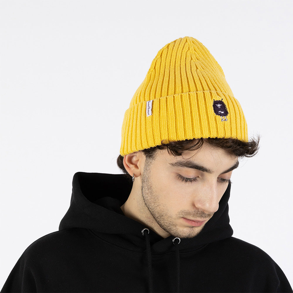 Stinky Embroidery Beanie Yellow - The Official Moomin Shop