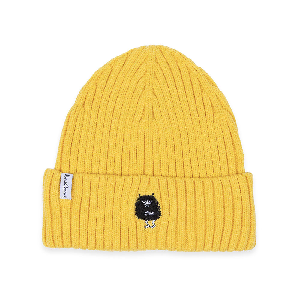Stinky Embroidery Beanie Yellow - The Official Moomin Shop