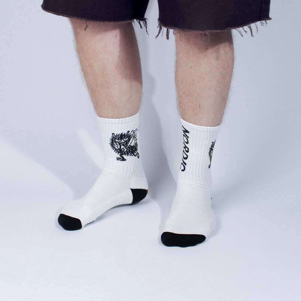 Stinky Getaway Retro Socks 40-45 White - Nordicbuddies - The Official Moomin Shop