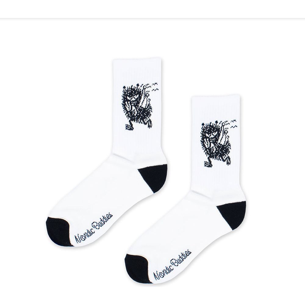 Stinky Getaway Retro Socks 40-45 White - Nordicbuddies - The Official Moomin Shop
