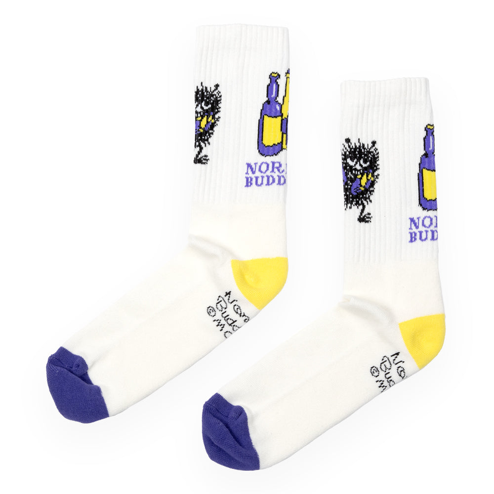 Stinky Men Retro Socks White - Nordicbuddies - The Official Moomin Shop