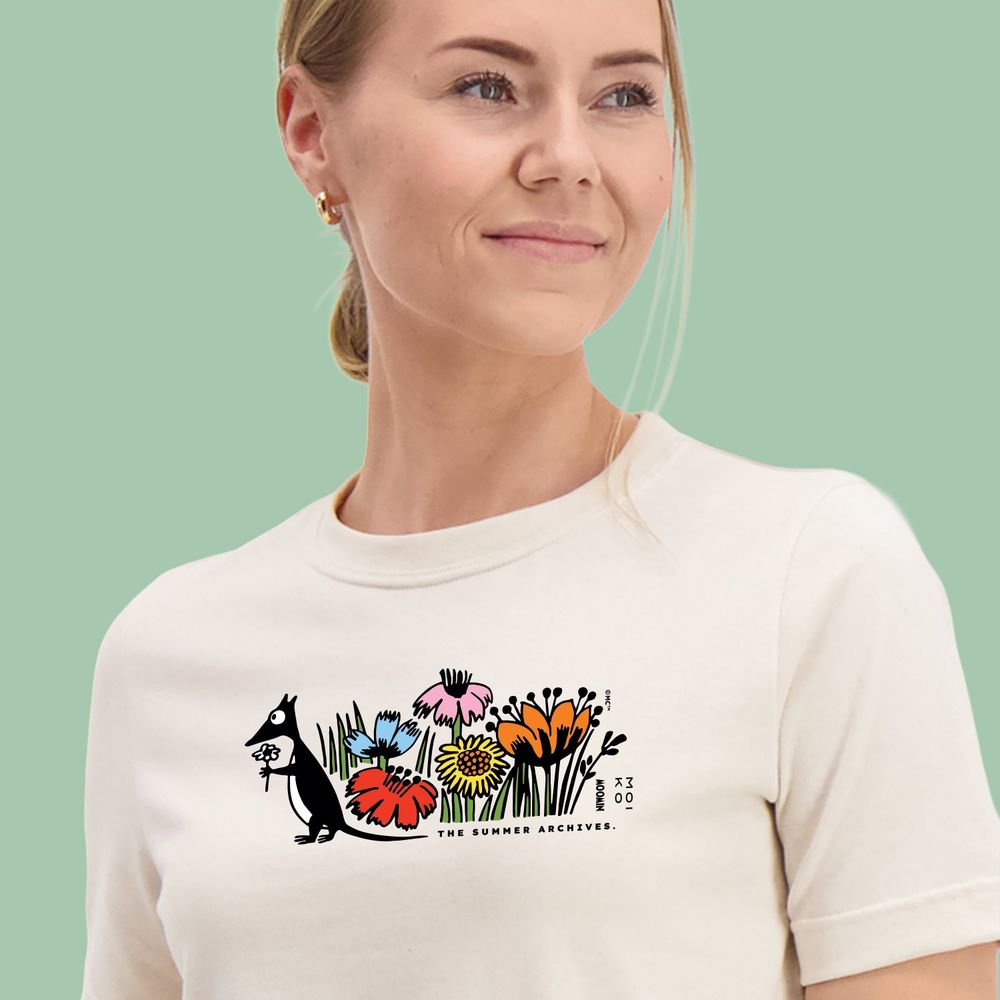 Moomin Summer Archives T-Shirt Off-white - The Official Moomin Shop