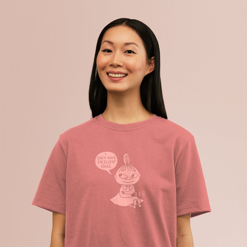 Little My Excellent T-shirt Blush - The Official Moomin Shop