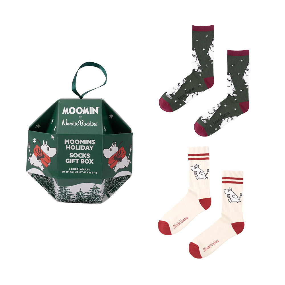 Moomintroll Xmas Sock 42-46 Gift Box 2-set - The Official Moomin Shop