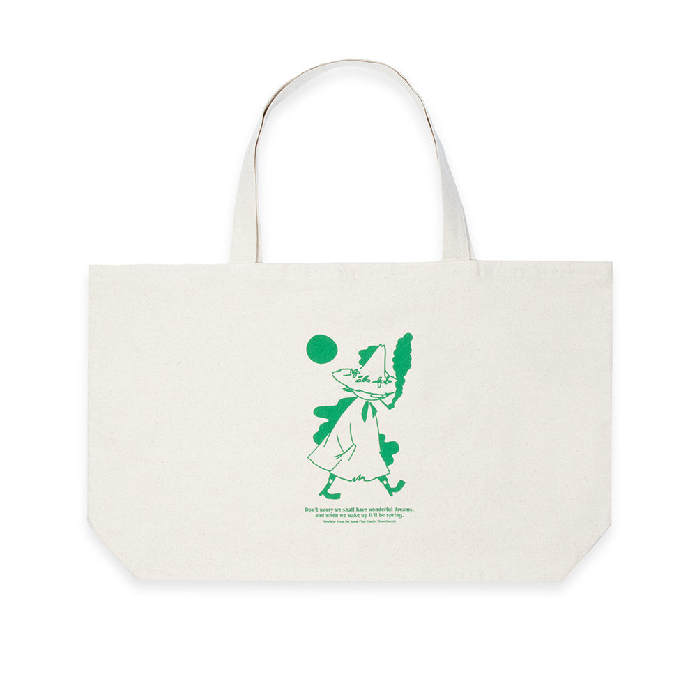 Snufkin Tote Bag White XL - The Official Moomin Shop