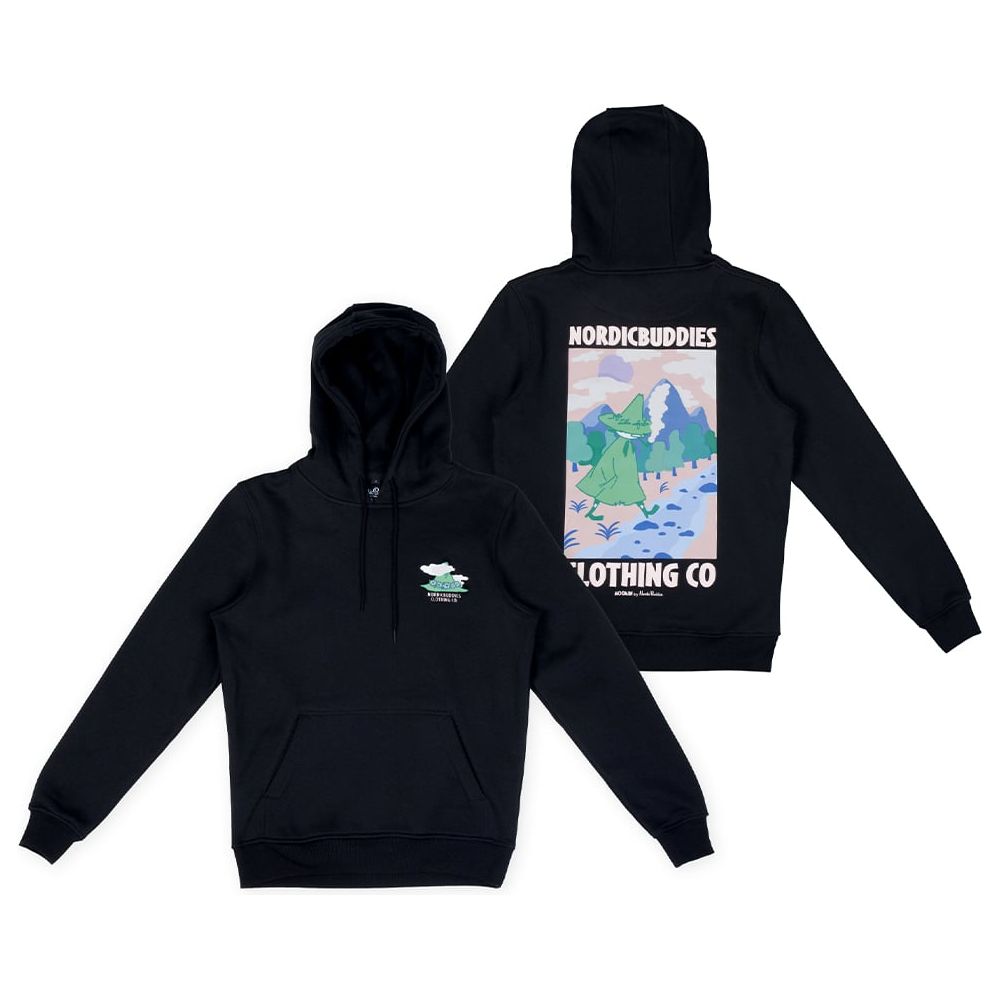 Snufkin Hoodie Black - Nordicbuddies - The Official Moomin Shop