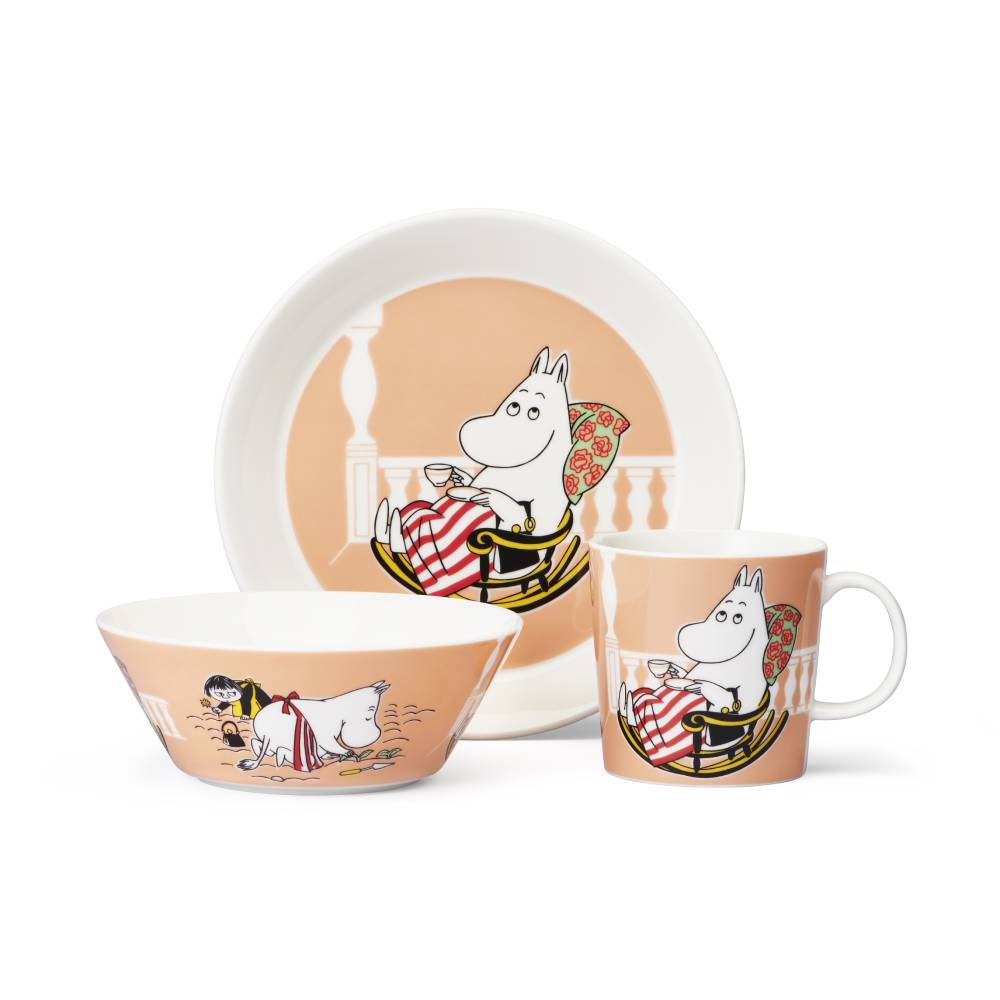 Moominmamma Plate 19cm Peach - The Official Moomin Shop