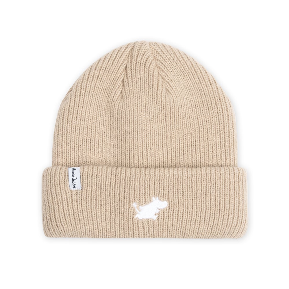 Moomintroll Running Adults Beanie Brown - Nordicbuddies - The Official Moomin Shop