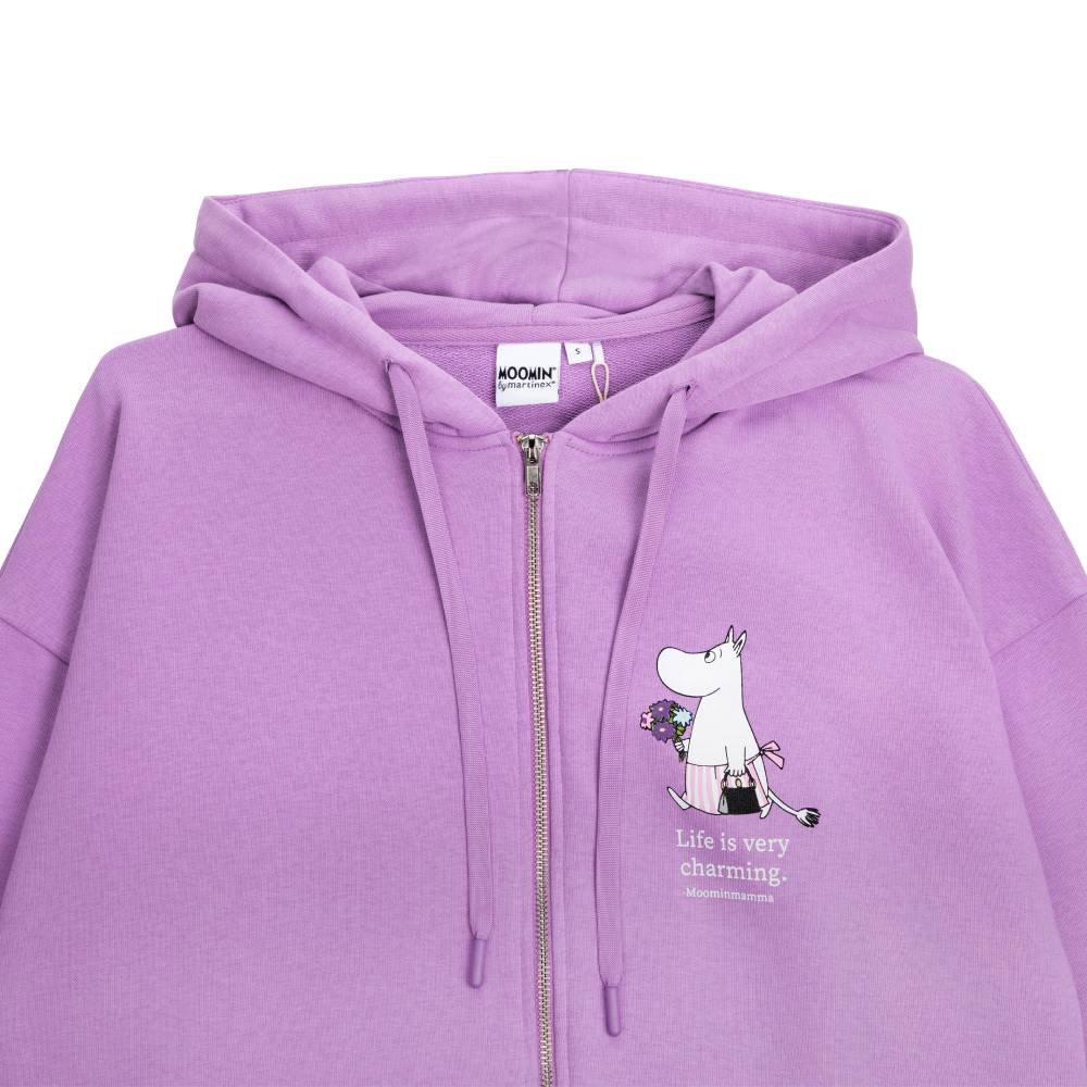 Moominmamma Charming Hoodie Lilac - Martinex - The Official Moomin Shop