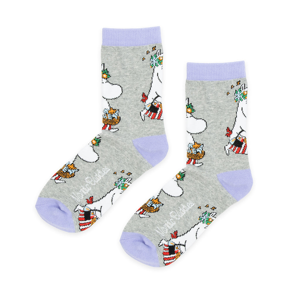 Moominmamma Errands Socks 36-42 Grey - Nordicbuddies - The Official Moomin Shop