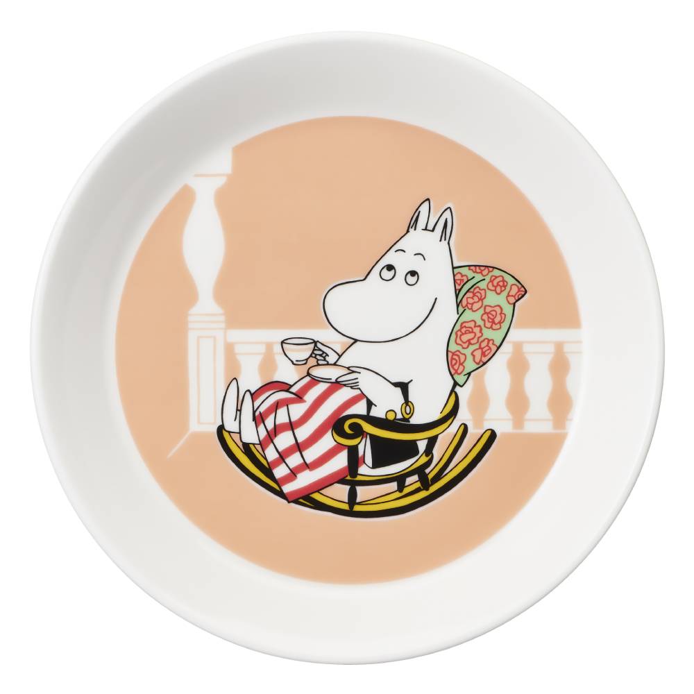 Moominmamma Plate 19cm Peach - The Official Moomin Shop