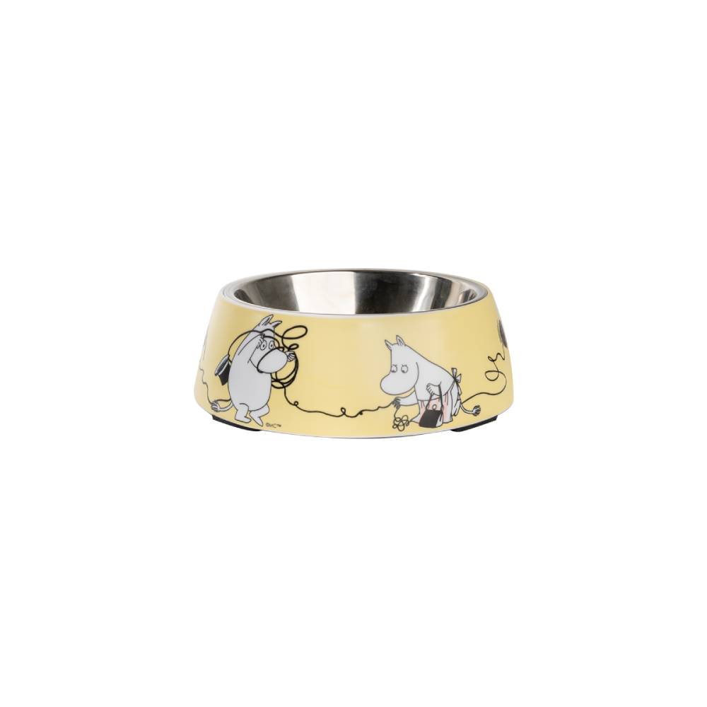Moomin For Pets Food Bowl Yellow M - The Official Moomin Shop