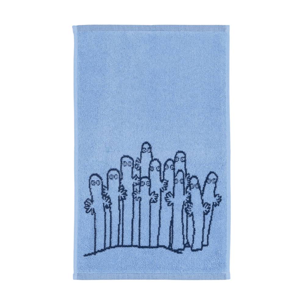 Hattifatteners GOTS Hand Towel 30x50cm Blue - The Official Moomin Shop