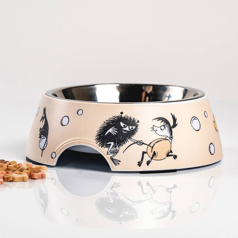 Moomin For Pets Food Bowl Beige M - The Official Moomin Shop