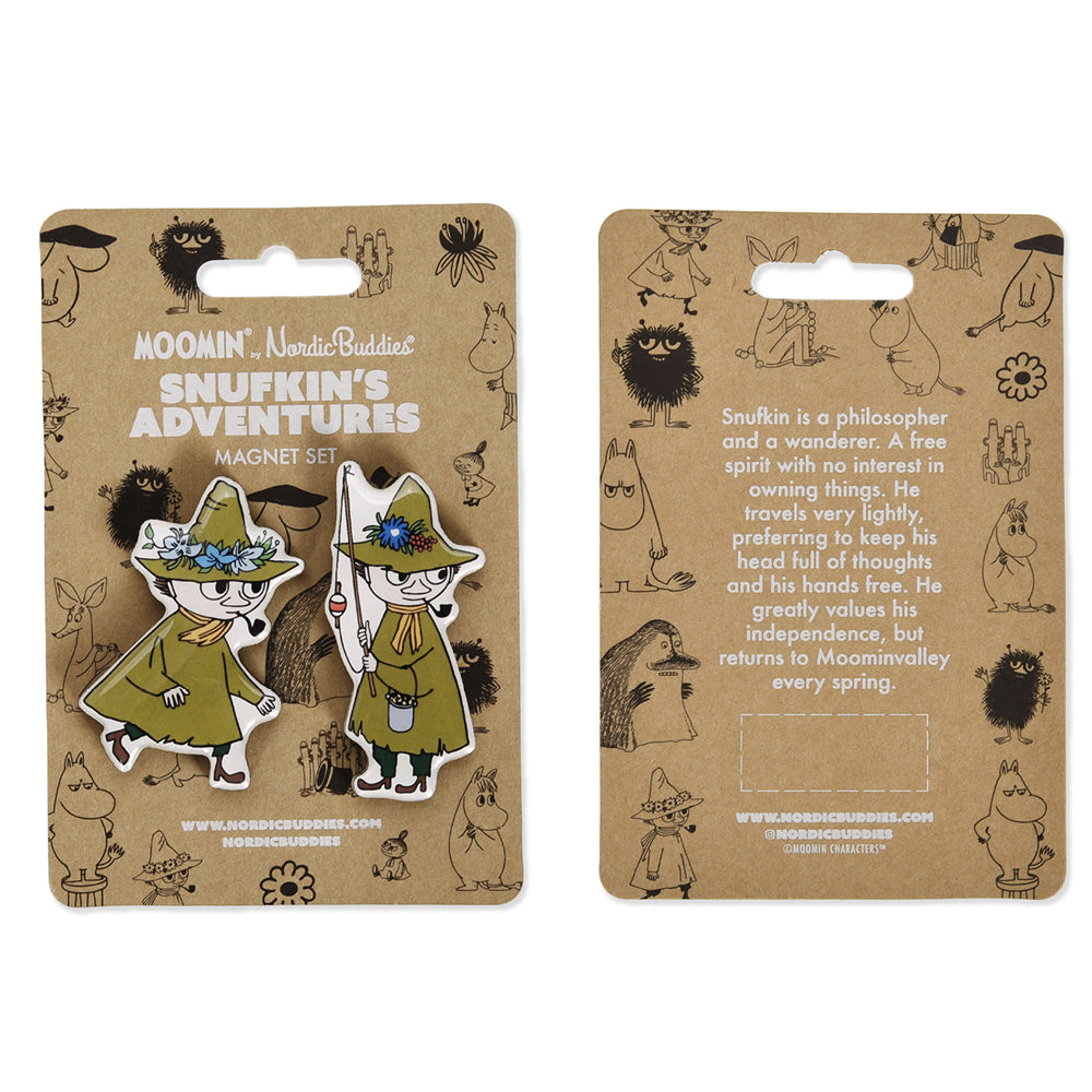 Snufkin Magnet 2-set - Nordicbuddies - The Official Moomin Shop