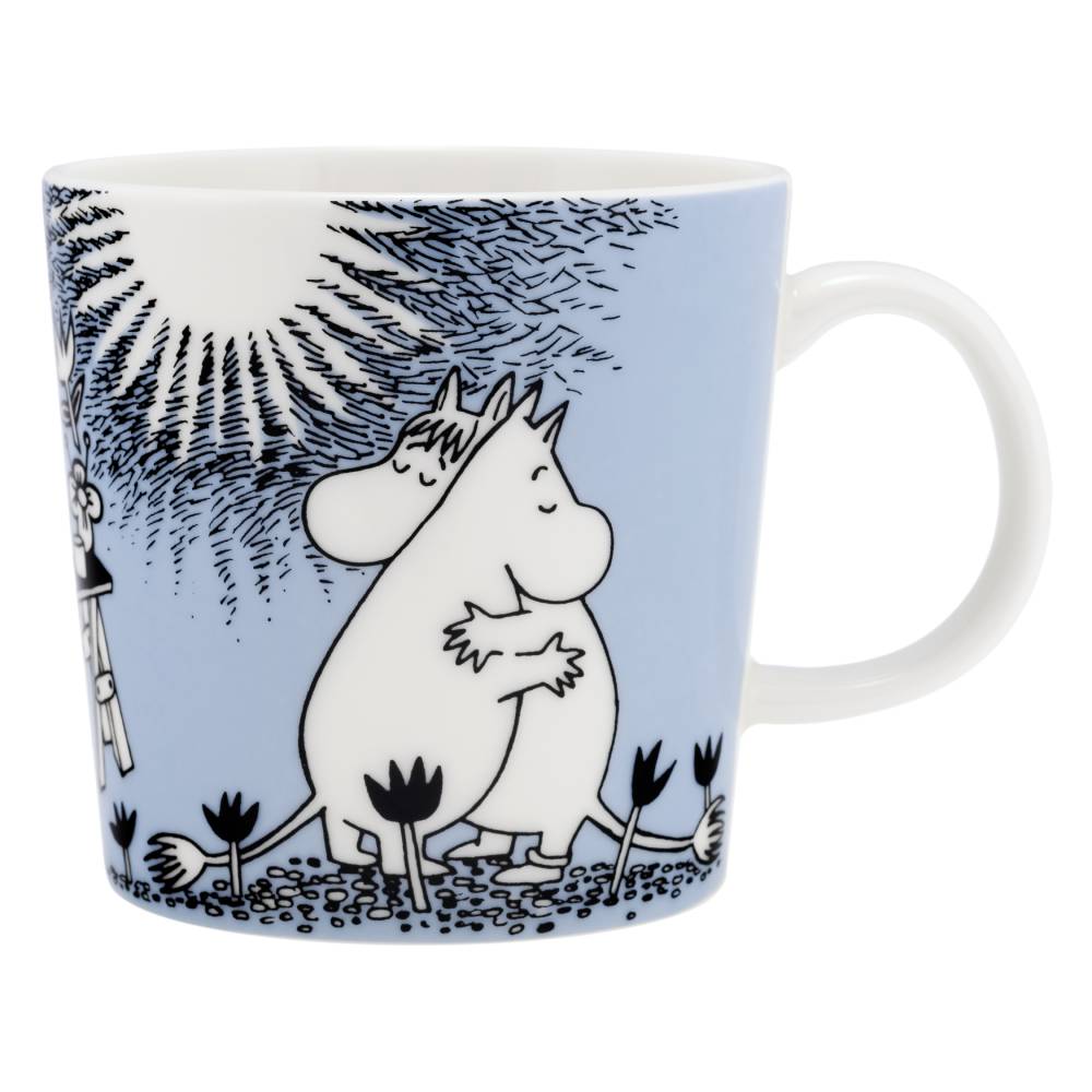 Moomin Blue Love Mug &amp; Mini Plate Bundle - The Official Moomin Shop