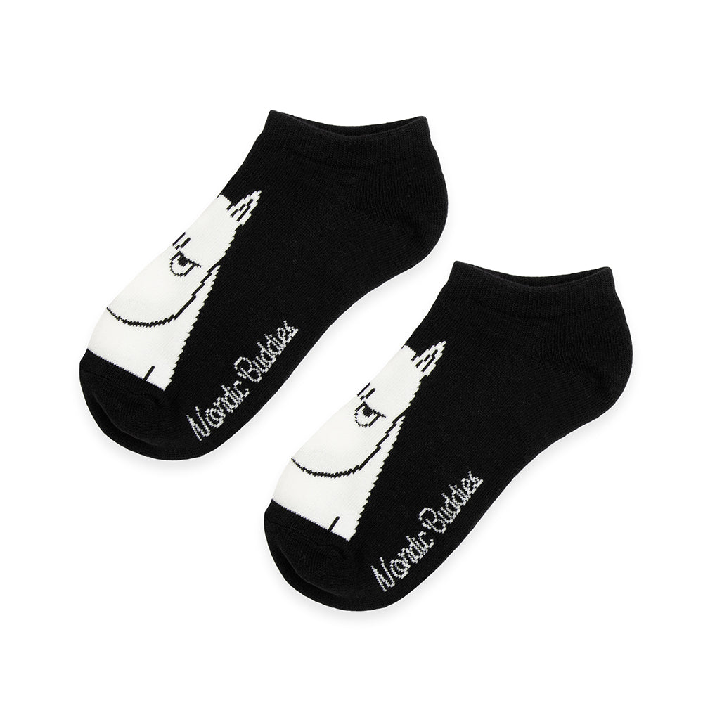 Moomintroll Angry Ankle Socks 36-42 Black - The Official Moomin Shop