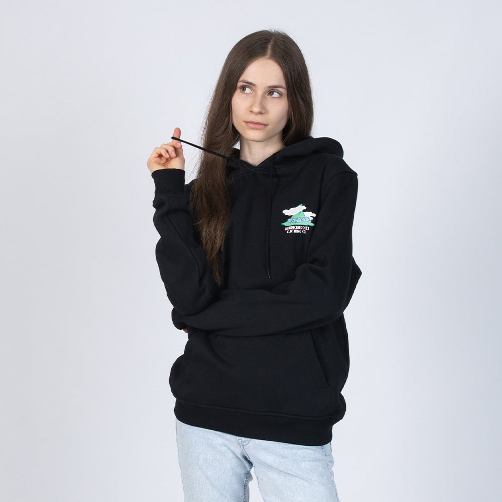 Snufkin Hoodie Black - Nordicbuddies - The Official Moomin Shop