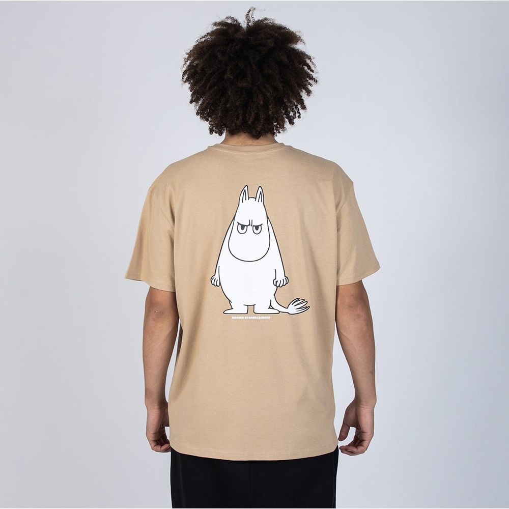 Moomintroll Angry T-shirt Beige - Nordicbuddies - The Official Moomin Shop