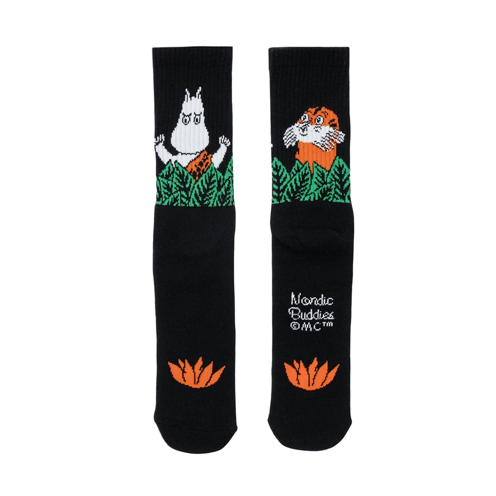 Moomin 80 Retro Socks 40-45 Black - Nordicbuddies - The Official Moomin Shop