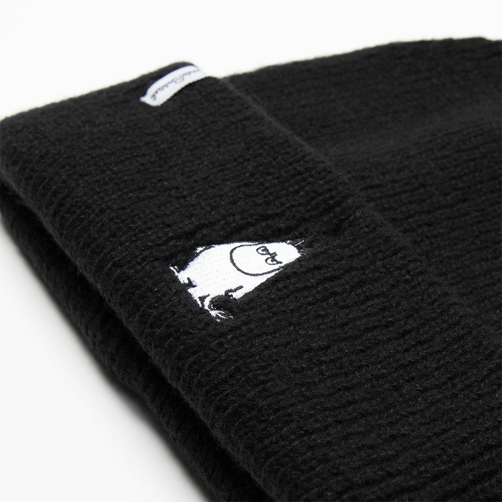 Moomintroll Angry Thick Beanie Black - The Official Moomin Shop
