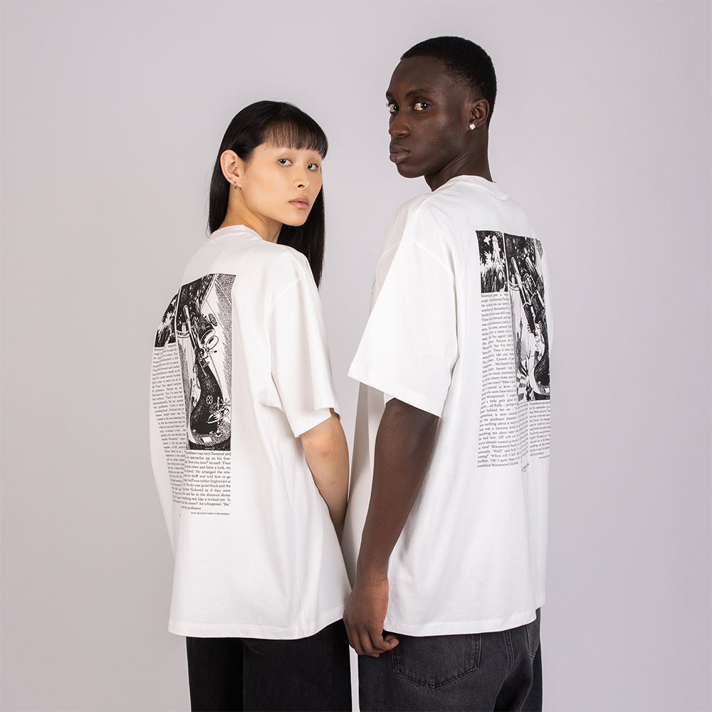 Moomin Comet Stilts T-shirt Unisex White - The Official Moomin Shop