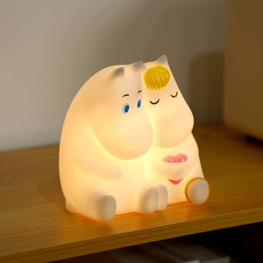 Moomintroll & Snorkmaiden Night Light 13cm USB - Vipo - The Official Moomin Shop