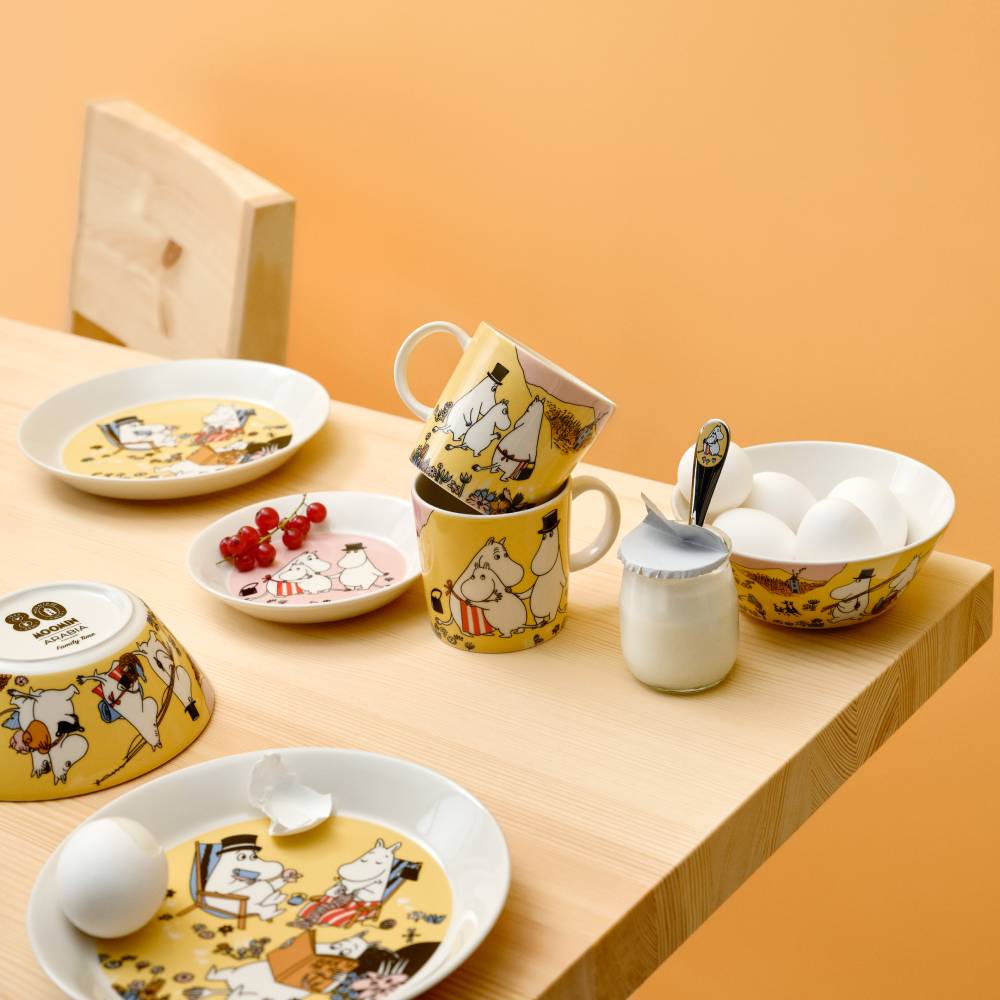 Moomin Family Time Serving Plate 30cm Blue - The Official Moomin Shop