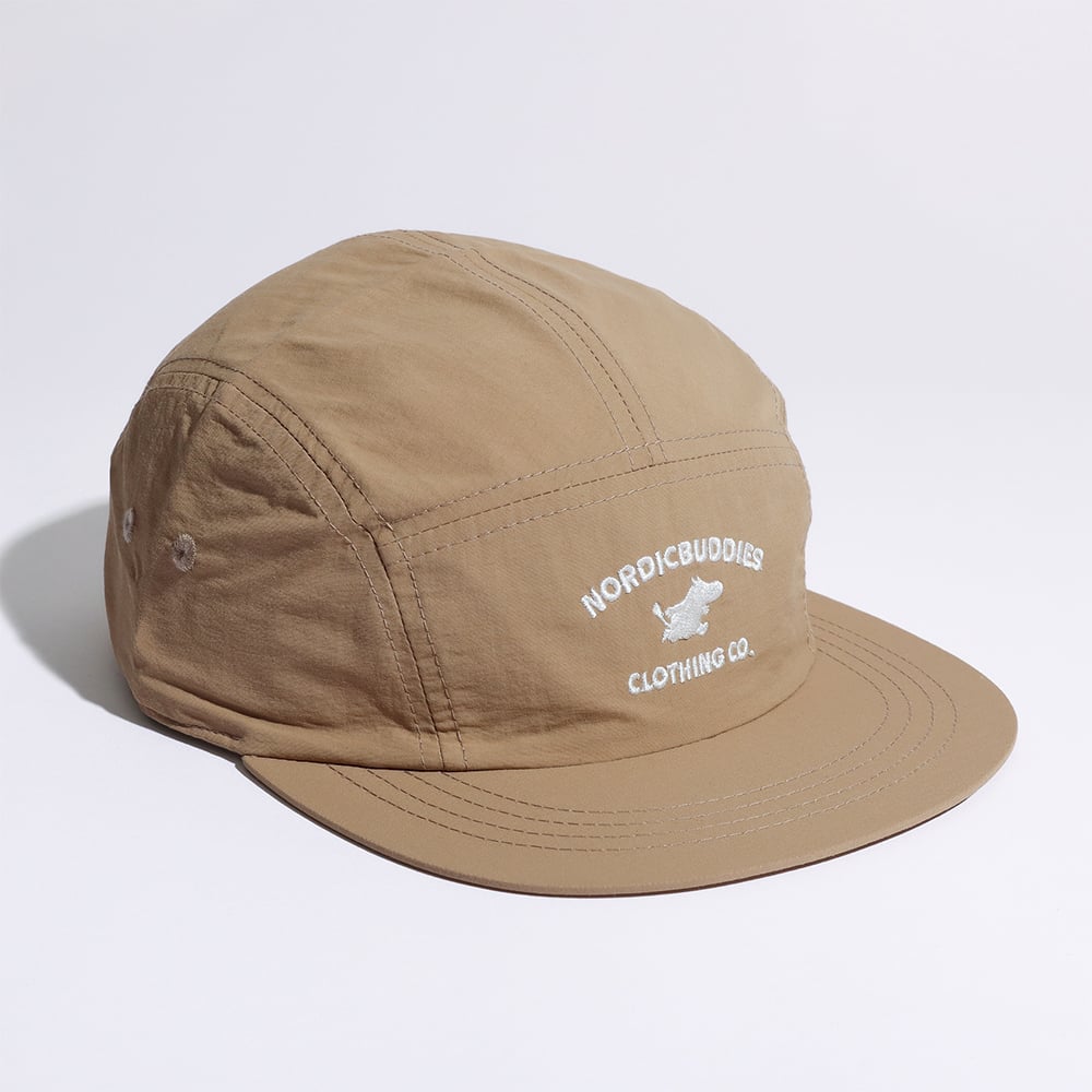 Moomintroll Classics 5-panel Nylon Cap Beige - Nordicbuddies - The Official Moomin Shop