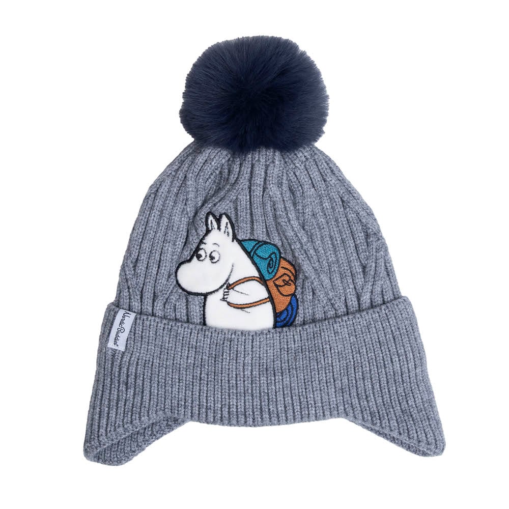 Moomintroll Beanie Kids Grey - Nordicbuddies - The Official Moomin Shop