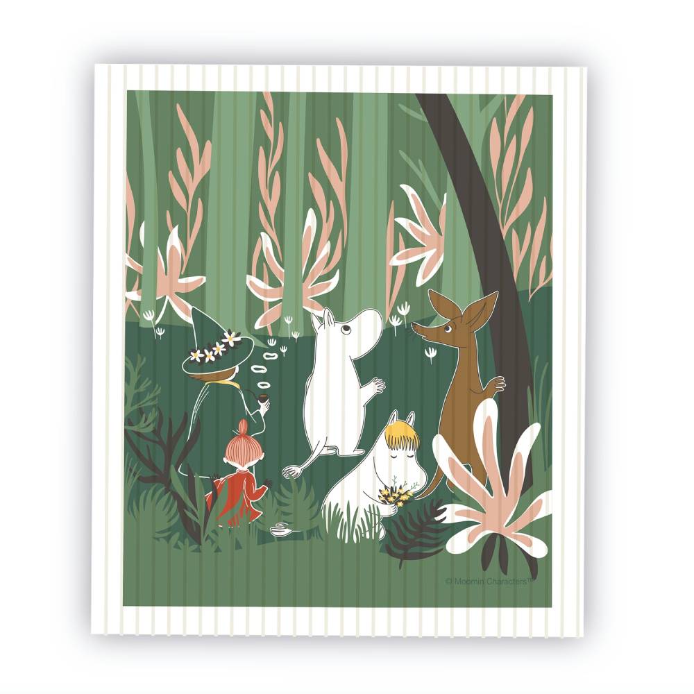 Moomin Forest Dish Cloth – Opto Design - The Official Moomin Shop