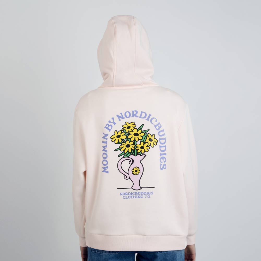 Sniff Hoodie Ladies Pink - Nordicbuddies - The Official Moomin Shop