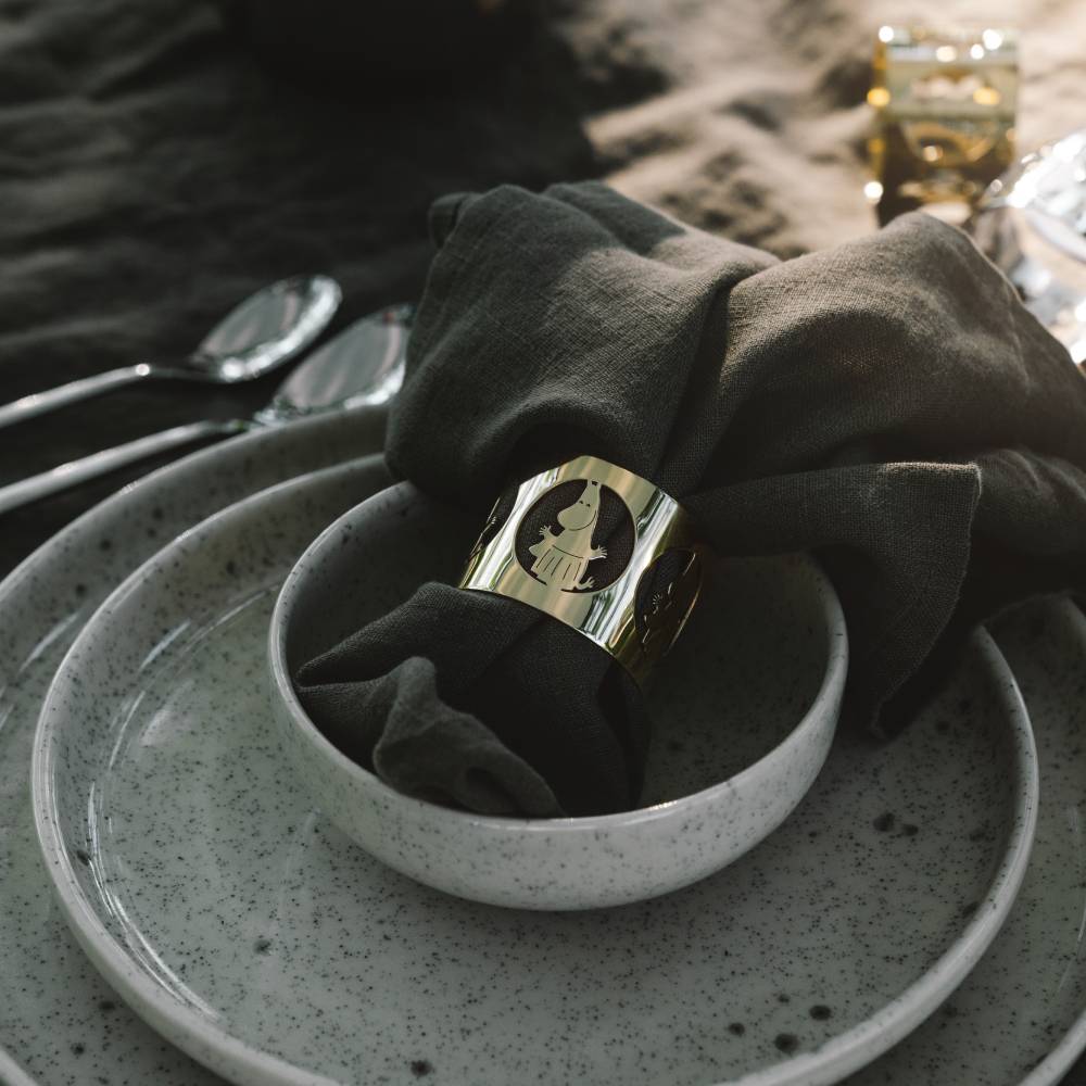 Moominmamma Napkin Rings Gold - Hilke - The Official Moomin Shop