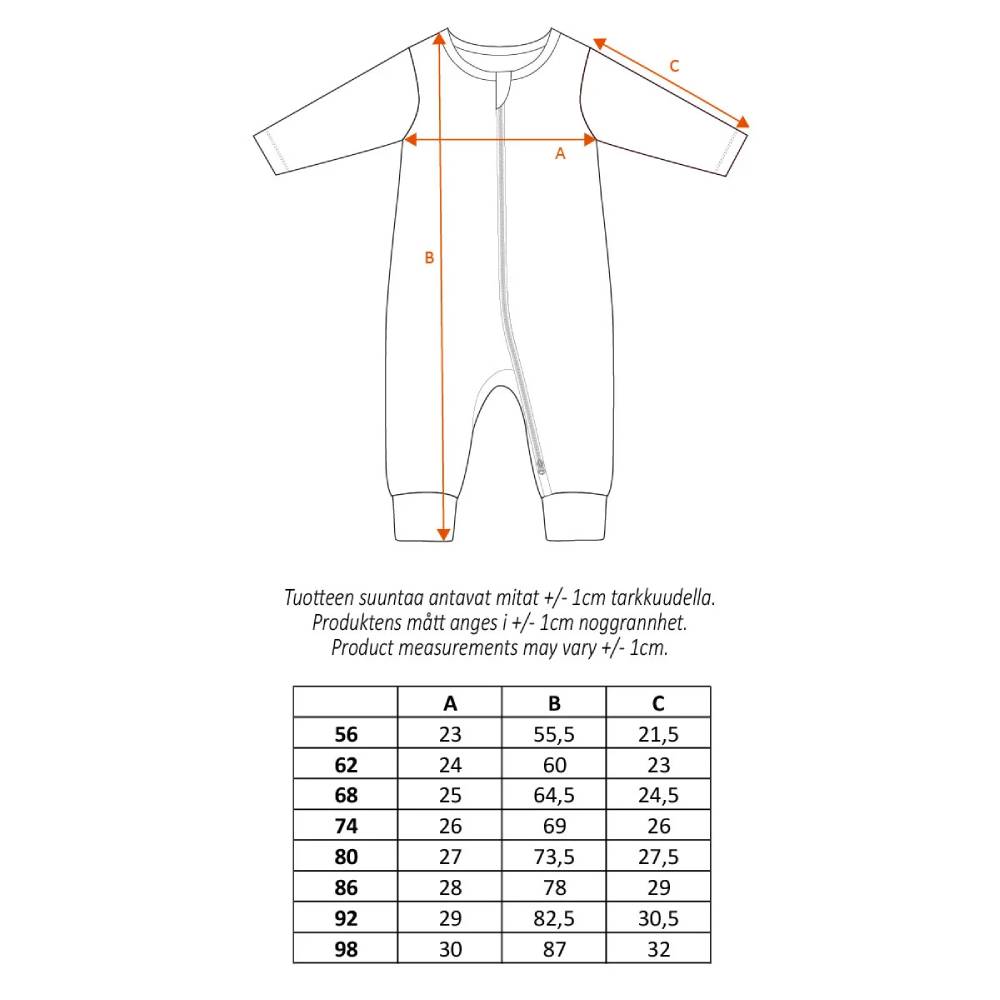 Moomin Mushrooms Pyjamas Grey - Martinex - The Official Moomin Shop