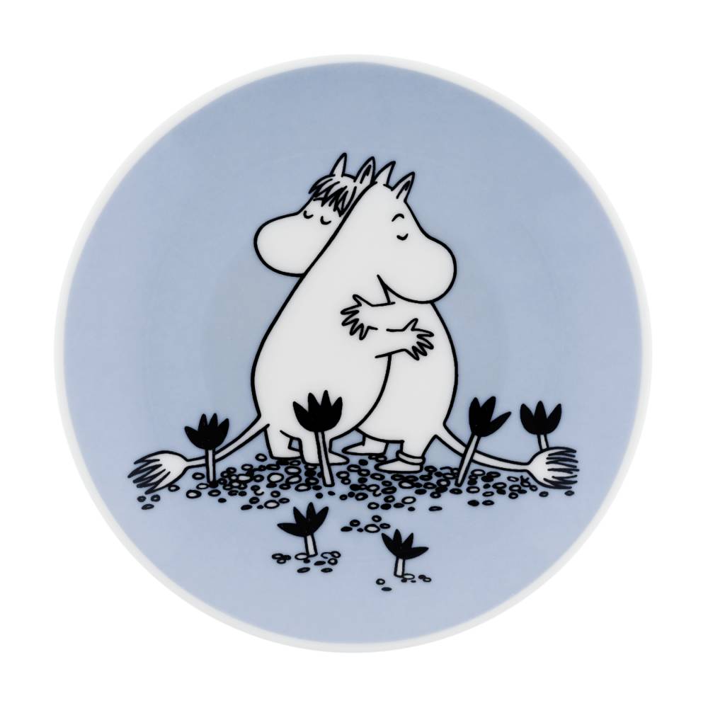 Moomin Blue Love Mug &amp; Mini Plate Bundle - The Official Moomin Shop