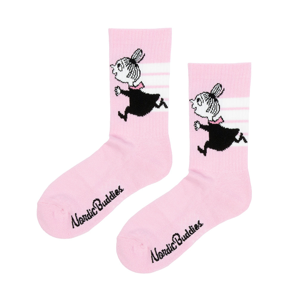 Little My Active Crew Socks 36-42 Lightpink - Nordicbuddies - The Official Moomin Shop