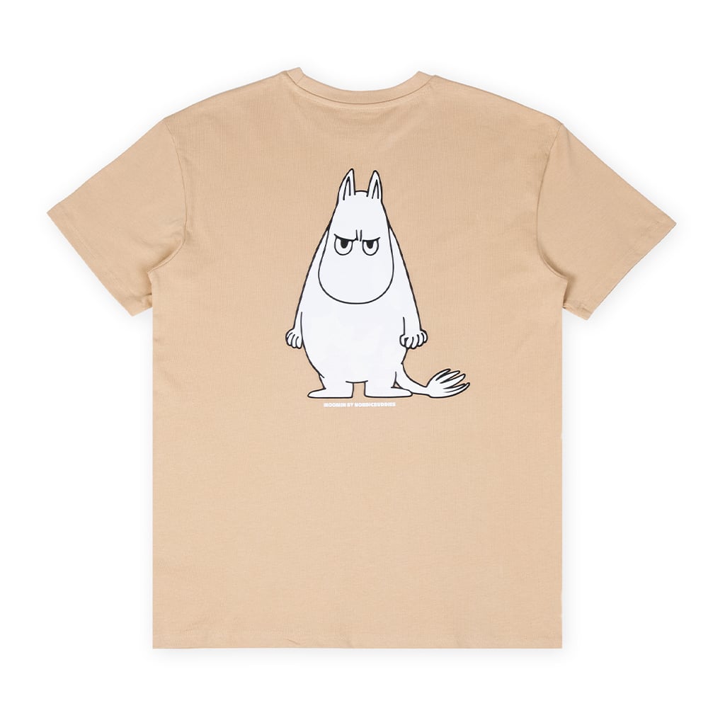 Moomintroll Angry T-shirt Beige - Nordicbuddies - The Official Moomin Shop