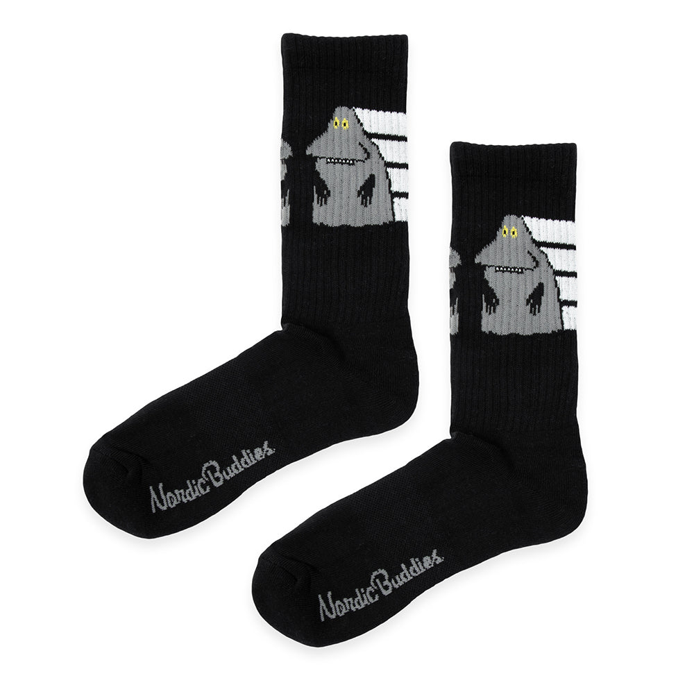 The Groke Active Crew Socks 40-45 Black - Nordicbuddies - The Official Moomin Shop