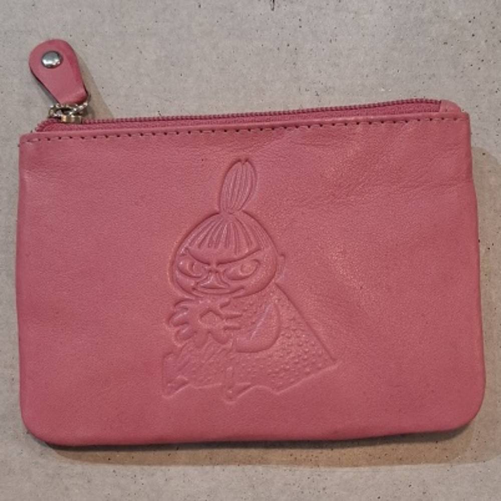 Little My Leather Coin Wallet Fuchsia - The Official Moomin Shop