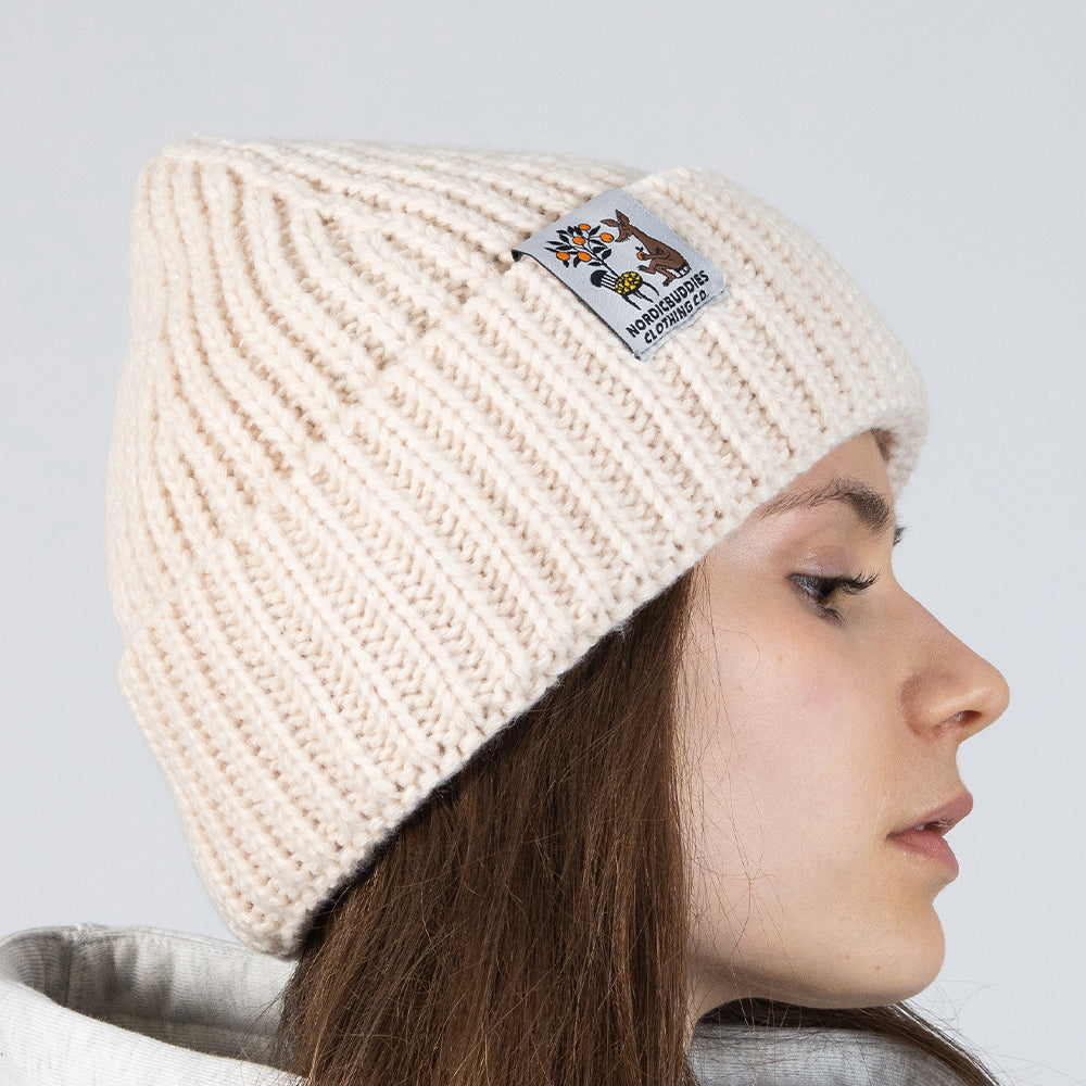 Sniff Beanie Adults Beige - Nordicbuddies - The Official Moomin Shop