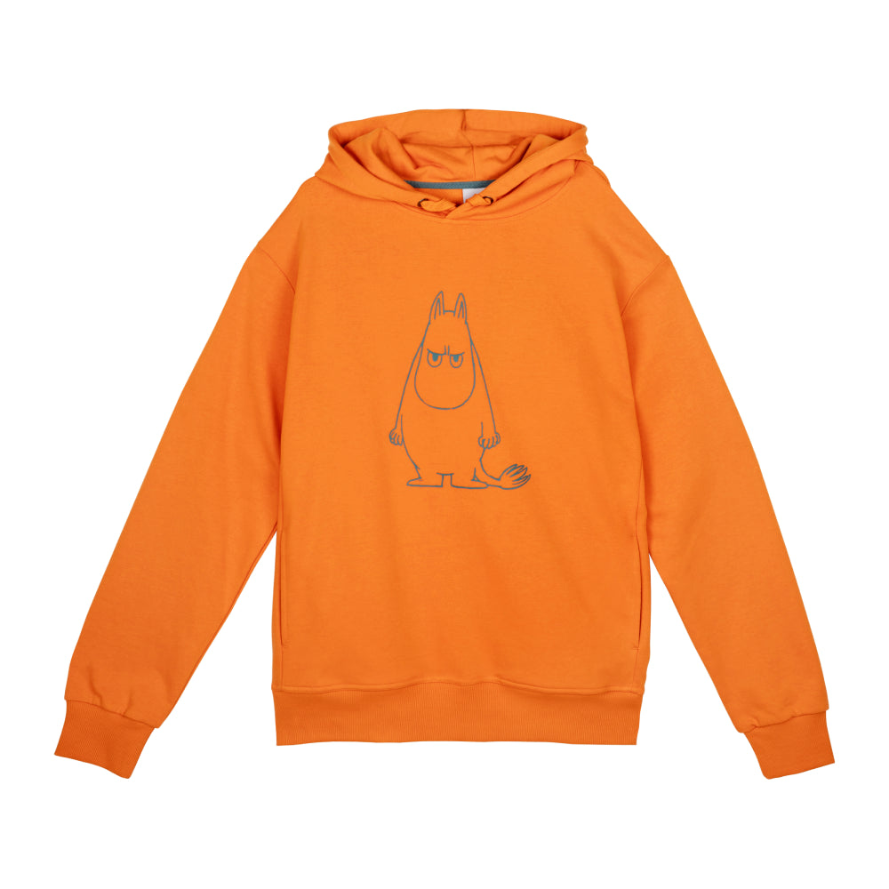 Moomintroll Angry  Hoodie Orange - Martinex - The Official Moomin Shop