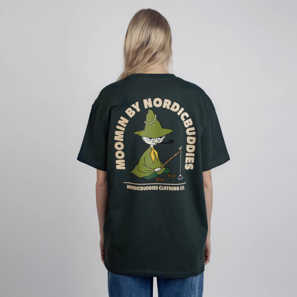 Snufkin T-shirt Unisex Green - Nordicbuddies - The Official Moomin Shop