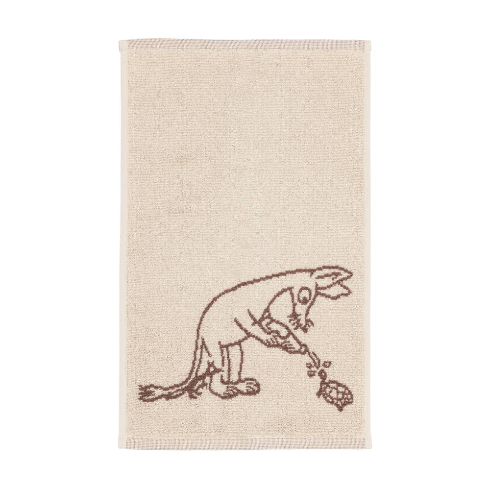 Sniff GOTS Hand Towel 30x50cm Brown - Moomin Arabia - The Official Moomin Shop