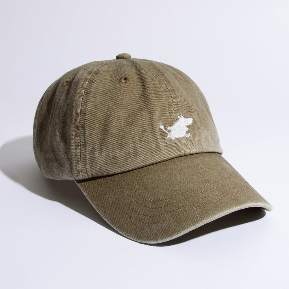 Moomintroll Classics Denim Cap Brown - Nordicbuddies - The Official Moomin Shop