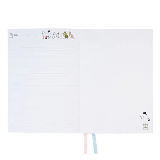 Moomin Beach Notebook A5 Pink - The Official Moomin Shop