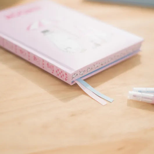 Moomin Beach Notebook A5 Pink - The Official Moomin Shop