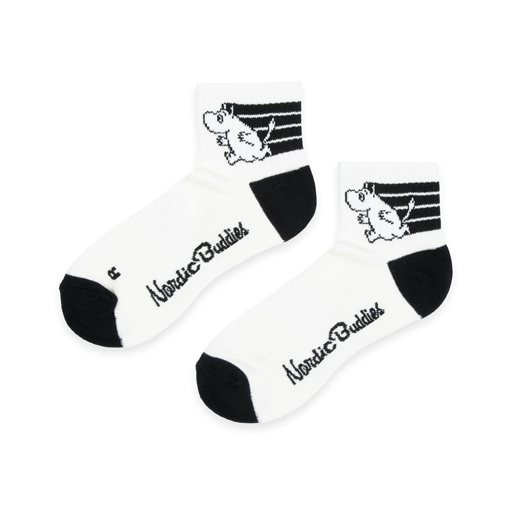 Moomintroll Retro Ankle Socks 36-42 White - Nordicbuddies - The Official Moomin Shop